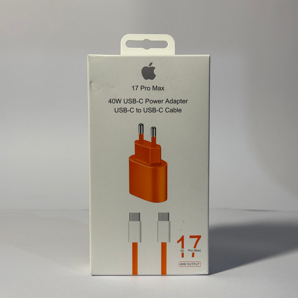 Kit de Carga Ultrarrápida 40W (Adaptador + Cable USB-C)